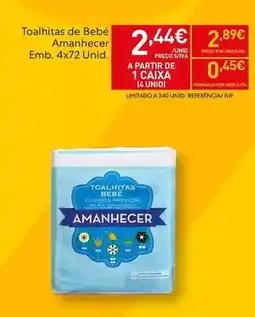 Recheio A+ - toalhitas de bebe amanhecer promoção