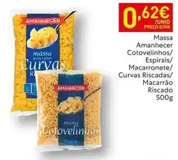 Recheio Amanhecer - massa cotovelinhos/espirais/macarronete/curvas riscadas/macarrão riscado promoção