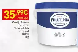 Recheio Philadelphia - queijo fresco p/barrar original balde promoção
