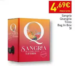 Recheio Sangria tinto promoção