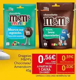 Recheio M&m's - drageias chocolate/amendom promoção