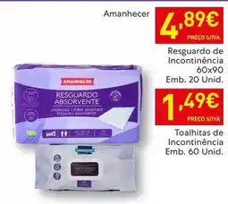 Recheio Amanhecer - resguardo de incontinencia promoção