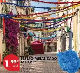 Pingo Doce Festao metalizado promoção