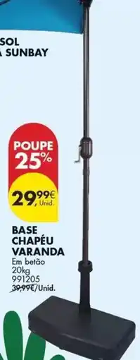 Pingo Doce Sol - base chapu varanda promoção