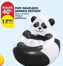 Pingo Doce Bestway - puff insuffável animais promoção