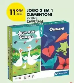 Pingo Doce Clementoni - jogo 2 em 1 promoção