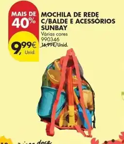 Pingo Doce Mochila de rede c/balde e acessorios promoção