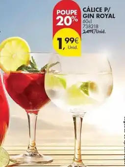Pingo Doce Royal - calice p/ gin promoção