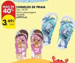 Pingo Doce Chinelos de praia promoção