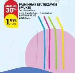 Pingo Doce Smukee - palhinhas reutilizaveis promoção