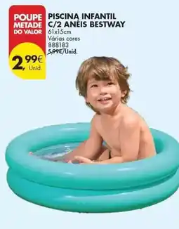 Pingo Doce Bestway - piscina infantil c/2 añeis promoção