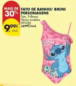 Pingo Doce Fato de banho/ bikini personagens promoção