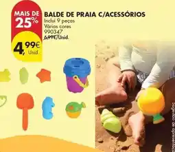 Pingo Doce Balde de praia c/acessorios promoção