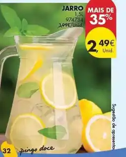 Pingo Doce Pingo doce - jarro promoção