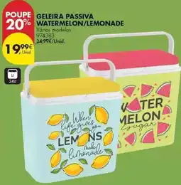 Pingo Doce Geleira passive watermelon/lemonade promoção
