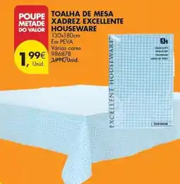 Pingo Doce Valor - toalha de mesa xadrez excellence promoção