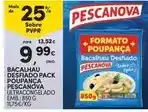 Continente Pescanova - bacalhau desfiado pack poupanca promoção