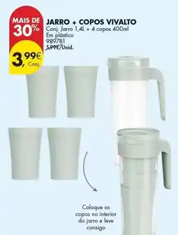 Pingo Doce Jarro + copos promoção