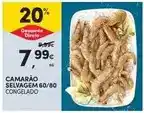 Continente Camarao selvagem 60/80 promoção