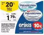 Continente Philadelphia - queijo creme promoção