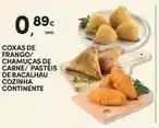 Continente Continente - coxas de frango/chamucas de carne/pastèis de bacalhau cozinha promoção