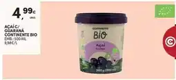 Continente Continente bio - açaí c/ guaraná promoção
