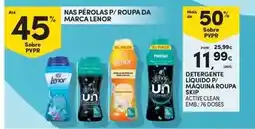 Continente Lenor - detergente liquido p/maquina roupa promoção