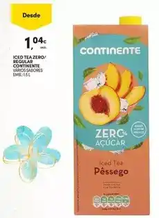 Continente Continente - iced tea zero/ regular promoção
