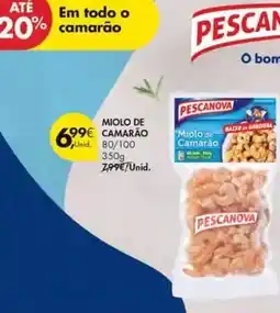 Pingo Doce Pescanova - miolo de camarão promoção