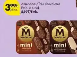Pingo Doce Magnum - amêndoas/très chocolates promoção