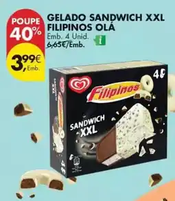 Pingo Doce Xxl - gelado sandwich xxl filipinos olá promoção