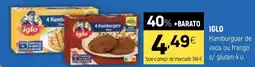 Coviran IGLO Hamburguer de vaca ou frango s/ gluten promoção