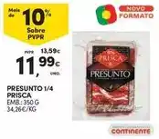 Continente Prisca - presunto 1/4 promoção