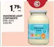 Continente Continente - maionese light promoção