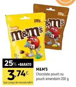 Coviran M&M'S Chocolate pouch ou pouch amendoim promoção