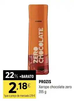Coviran PROZIS Xarope chocolate zero promoção