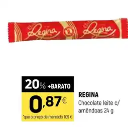 Coviran REGINA Chocolate leite c/ amêndoas promoção