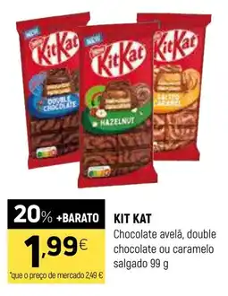 Coviran KIT KAT Chocolate avelã, double chocolate ou caramelo salgado promoção