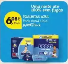 Pingo Doce Dodot - toalhitas azul promoção