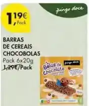 Pingo Doce Pingo doce - barras de cereais chocobolas promoção