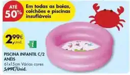 Pingo Doce As - piscina infantil c/2 aneis promoção
