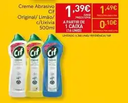 Recheio Cif - creme abrasivo original/limao/clixivia promoção