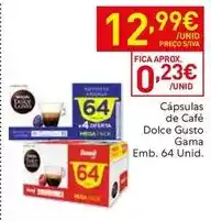 Recheio Gama - capsulas de cafe dolce gusto promoção