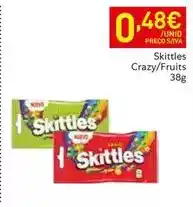 Recheio Skittles promoção