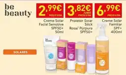 Recheio Be beauty - creme solar protetor solar facial sensitive spf50+ promoção