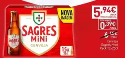 Recheio Sagres mini - cerveja promoção