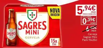 Recheio Sagres mini - cerveja promoção