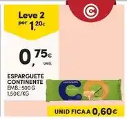 Continente Continente - esparguete promoção