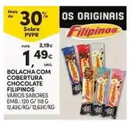 Continente Filipinos - bolacha com cobertura chocolate promoção