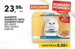 Continente Purina - alimento humido p/ gato gourmet gold promoção